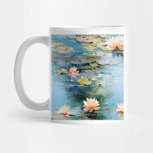 Monet Style Water Lilies 19 Mug